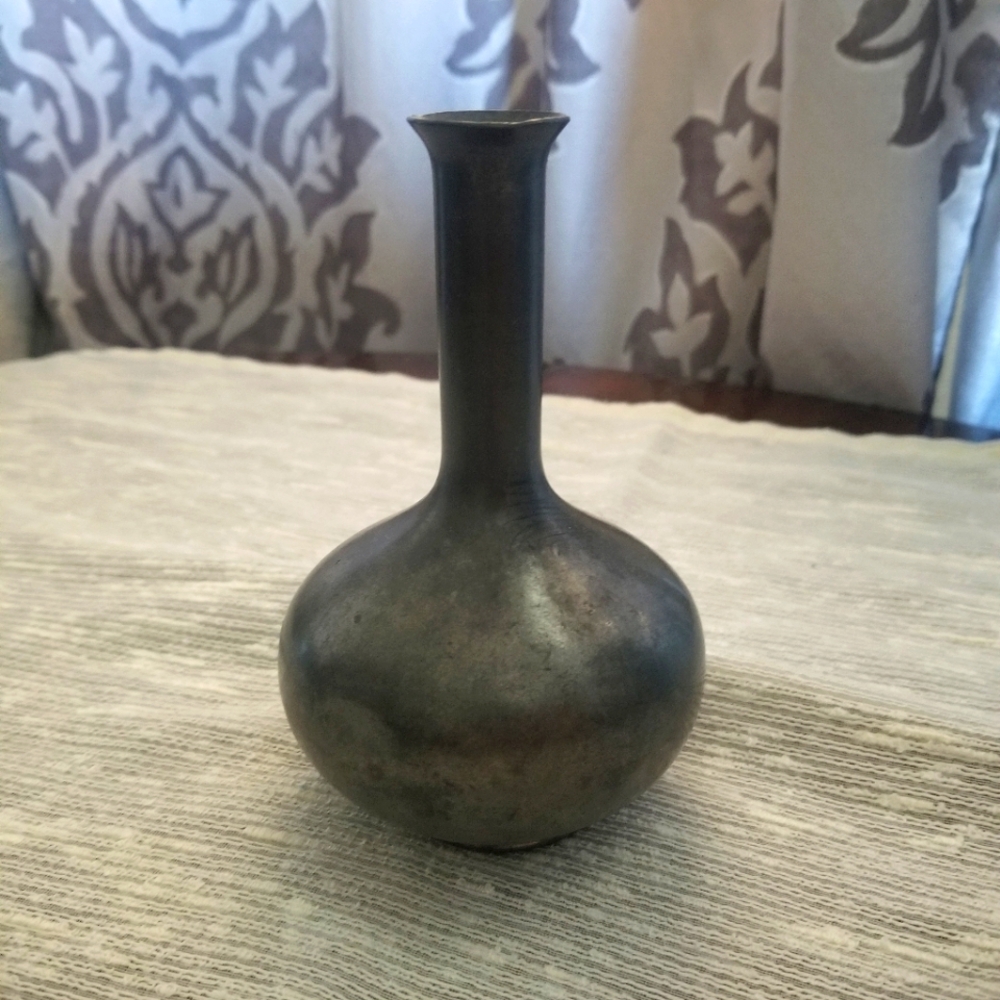 Vintage MCM Royal Holland Pewter Daalderop Bud Vase
